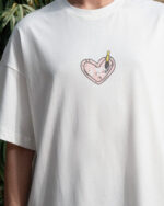 Hugs Over Drugs Printed Oversized Tee - Image 4