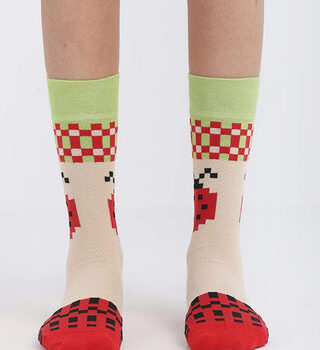 Lady Bug Neck Socks