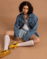 Light Blue Oversized Denim Jacket - Image 2