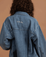Light Blue Oversized Denim Jacket - Image 4
