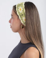 Lime Mini Crochet Bandana - Image 4