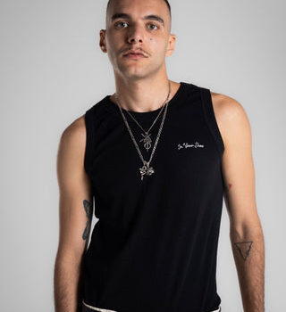 Male Black Tank Top
