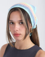 Multi-Color Crochet Bandana