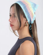 Multi-Color Crochet Bandana - Image 2