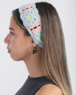 Multi-Color Mini Crochet Bandana - Image 3