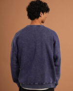 Navy Blue Washed Crewneck - Image 6