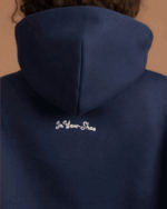 Navy Heavy Boxy Hoodie - Image 3
