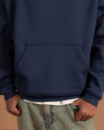 Navy Heavy Boxy Hoodie - Image 8