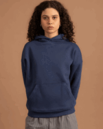 Navy Heavy Boxy Hoodie - Image 4