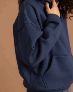 Navy Heavy Boxy Hoodie - Image 5