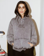 Not My Type Washed Hoodie - Image 2