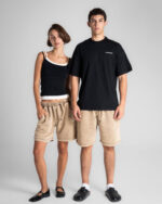 Oak Wide-Leg Washed Sworts