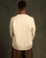 Off-White Drop Shoulder Cardigan - Image 4
