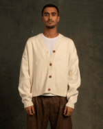 Off-White Drop Shoulder Cardigan - Image 2