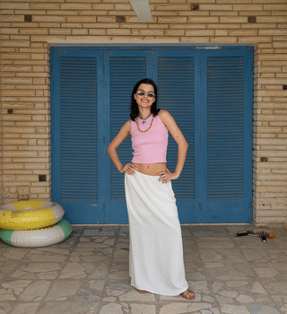 Off-White Maxi Skirt