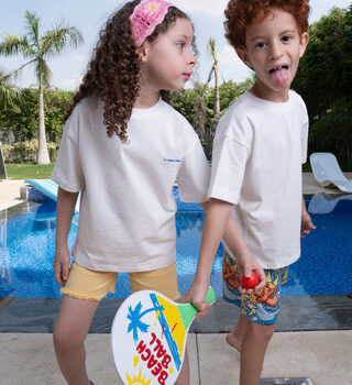 Off White Oversized Kids Tee