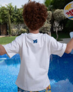 Off White Oversized Kids Tee - Image 3