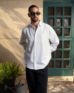 Off White Oversized Oxford Shirt - Image 2