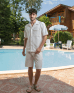 Off White Waffle Short - Image 2