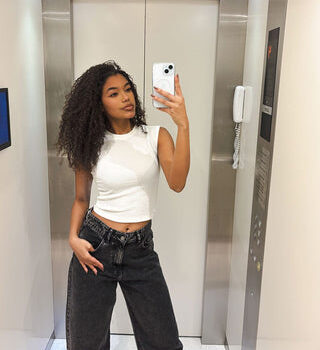 Off-White Wrinkled Top