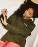 Olive Basic Long Sleeve Tee