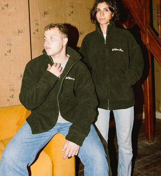 Olive Green Fleece Jacket