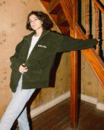 Olive Green Fleece Jacket - Image 2