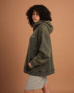 Olive IYS Washed Hoodie - Image 9