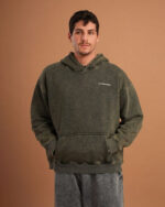 Olive IYS Washed Hoodie - Image 4
