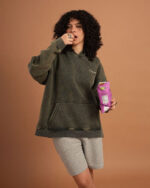 Olive IYS Washed Hoodie - Image 7