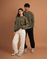 Olive Washed Crewneck