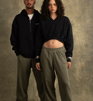 Olive Wide Leg Swants