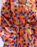 Orange Pixels Floppy Robe - Image 2