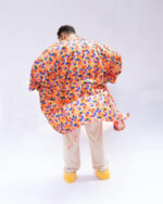 Orange Pixels Floppy Robe - Image 5
