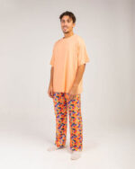 Orange Pixels Fluffy Pjoys