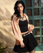 Orange Striped Linen Shirt - Image 2