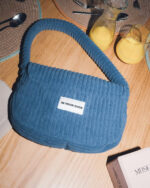 Petroleum Blue Corduroy Hand Bag
