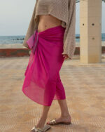 Pink Maxi Flowy Wrap - Image 3