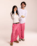Pink Striped Fluffy Pjoys - Image 2