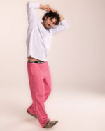 Pink Striped Fluffy Pjoys - Image 3