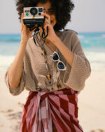 Pink Stripes Maxi Flowy Wrap - Image 2