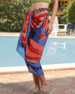 Purple Burst Maxi Flowy Wrap - Image 3
