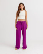 Purple Flowy Pants - Image 3