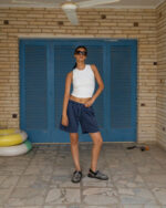 Purple Haze Wide-Leg Washed Sworts - Image 2