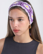 Purple Mini Crochet Bandana