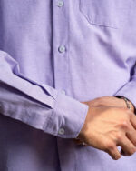 Purple Oversized Oxford Shirt - Image 4