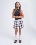 Red Blue Multicolor Plaid Boxer Shorts - Image 4