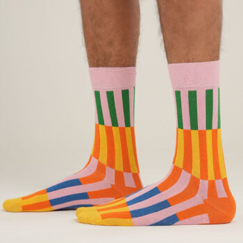 Retro Multicolor Neck Socks