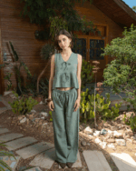 Sage Green Crinkled Top - Image 3