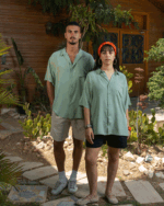 Sage Green Oversized Short Sleeve Shirt